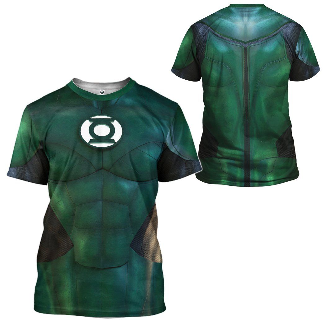 Gearhuman 3D The Green Lantern Custom Tshirt Apparel GW24097 3D T-shirt 