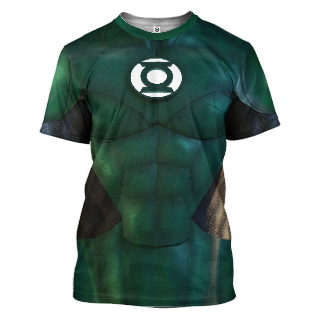 Gearhuman 3D The Green Lantern Custom Tshirt Apparel GW24097 3D T-shirt T-Shirt S 