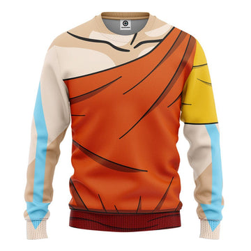 Gearhumans 3D The Last Airbender Aang Outfit Tshirt Hoodie Apparel