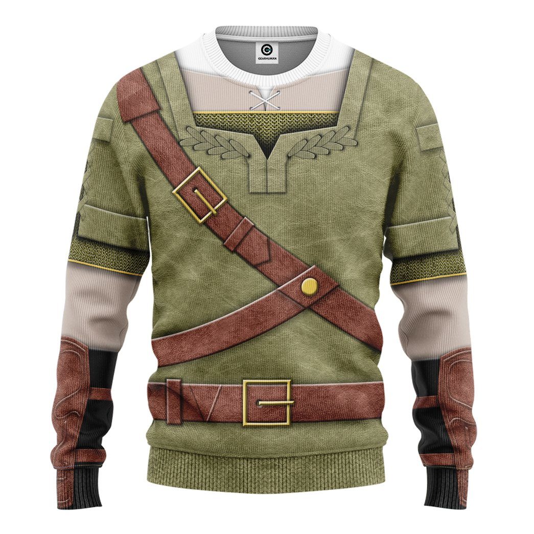 Gearhuman 3D The Legend Of Zelda Link Cosplay Custom Tshirt Hoodie Apparel GK21011 3D Apparel Long Sleeve S