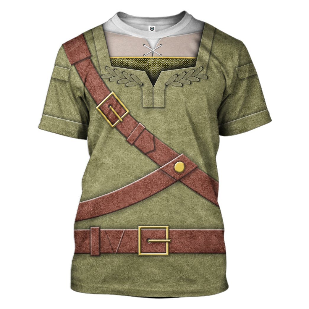Gearhuman 3D The Legend Of Zelda Link Cosplay Custom Tshirt Hoodie Apparel GK21011 3D Apparel T-Shirt S