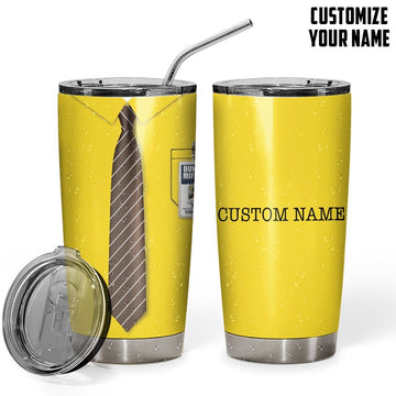 Gearhumans 3D The Office Dwight Schrute Custom Name Design Vacuum Insulated Tumbler