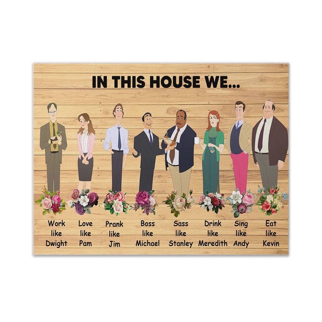 Gearhuman 3D The Office In This House Custom Canvas GW010214 Canvas 1 Piece Non Frame M