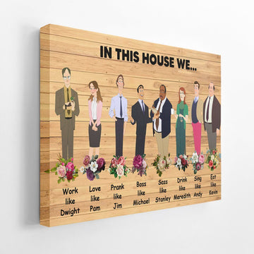 Gearhumans 3D The Office In This House Custom Canvas