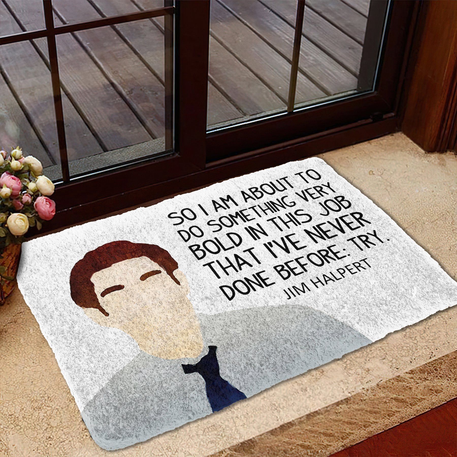 Gearhuman 3D The Office Jim Halpert Custom Doormat GW04038 Doormat