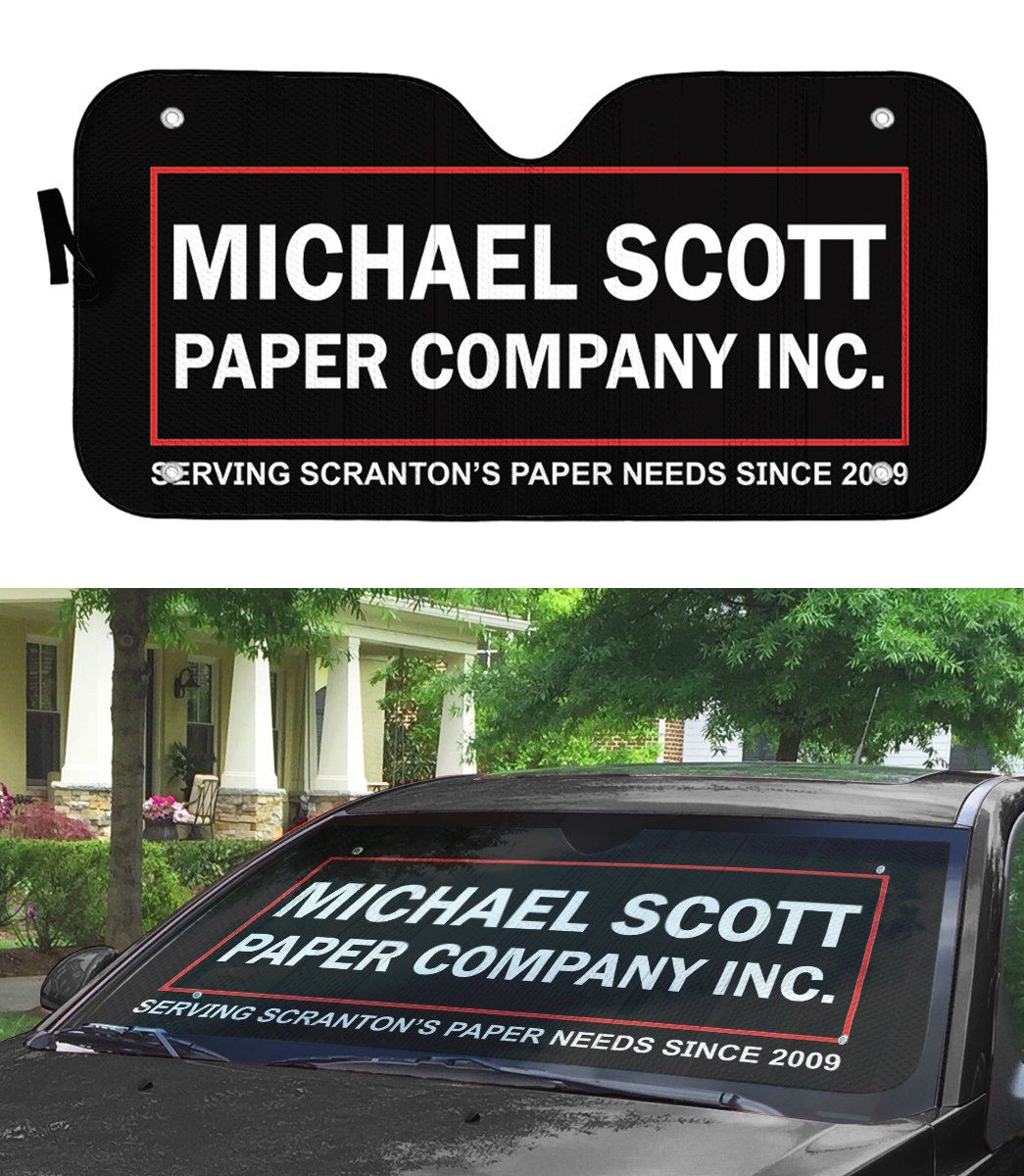 Gearhuman 3D The Office Michael Scott Paper Company Custom Car Auto Sunshade GW07099 Auto Sunshade 