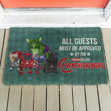 Gearhumans 3D This House Protected By Frenc Bulldog Doormat