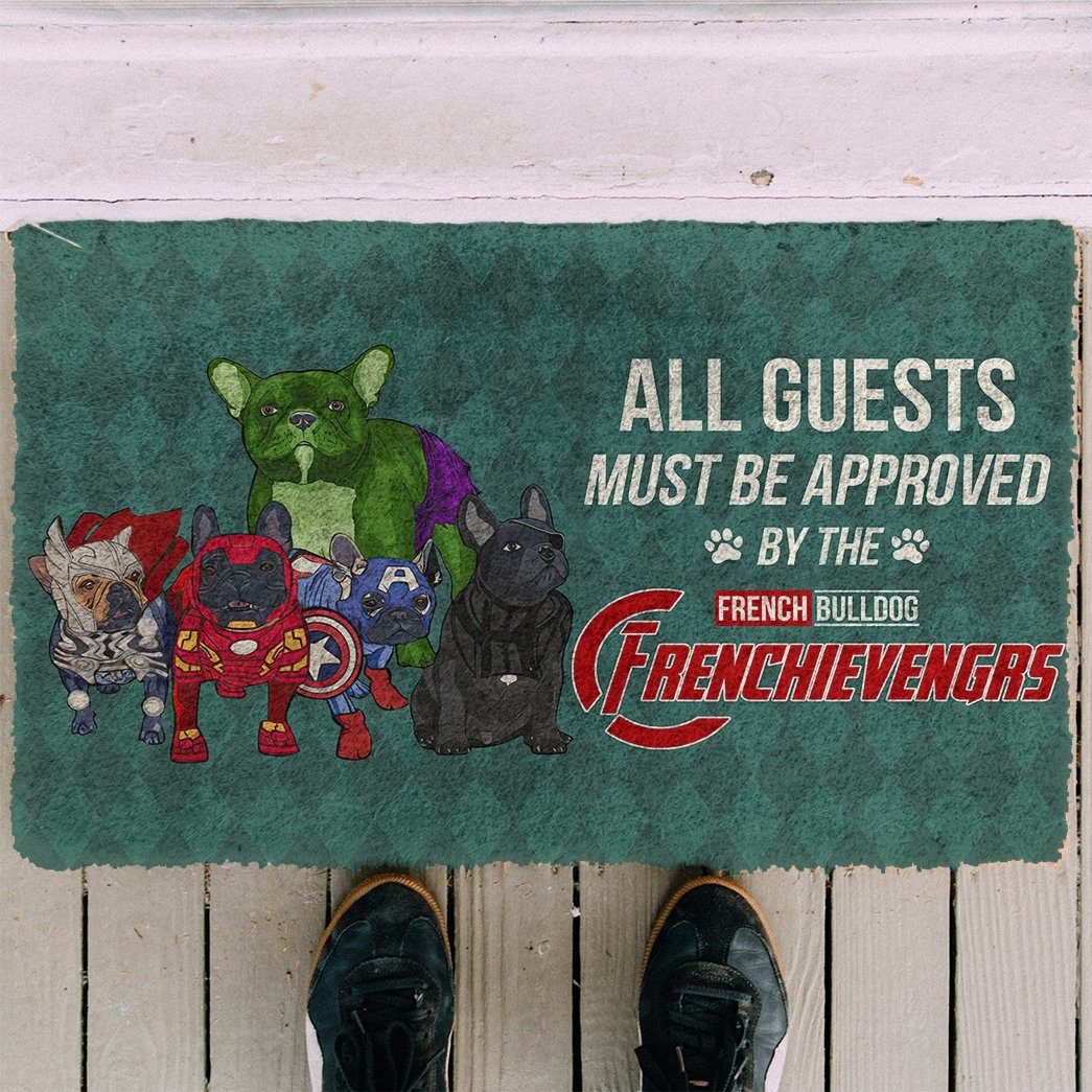 Gearhuman 3D This House Protected By Frenc Bulldog Doormat GK26017 Doormat