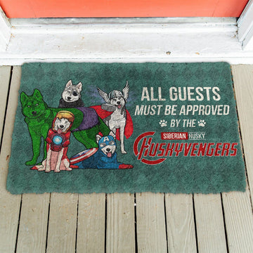 Gearhumans 3D This House Protected By Husky Doormat