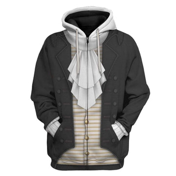 Gearhumans 3D Thomas Jefferson Custom Hoodie Apparel