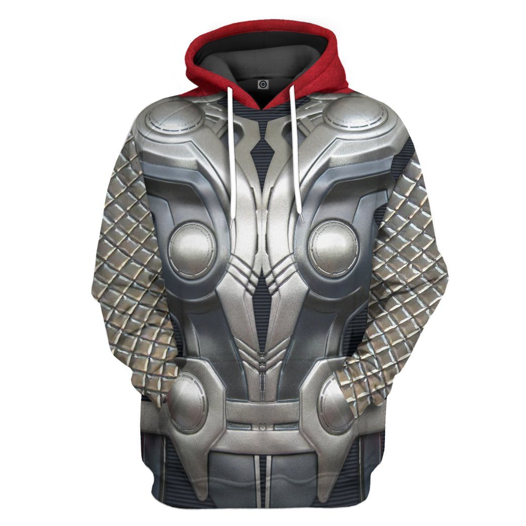 Gearhuman 3D Thor Odinson Custom Hoodie Apparel GW11093 3D Custom Fleece Hoodies Hoodie S 