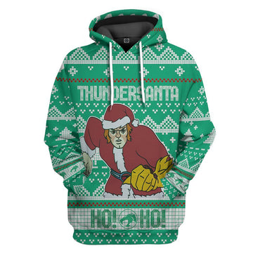 Gearhuman 3D Thundercats Ugly Christmas Sweater Custom Tshirt Hoodie Apparel GV30102 3D Apparel Hoodie S 