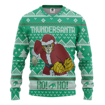Gearhumans 3D Thundercats Ugly Christmas Sweater Custom Tshirt Hoodie Apparel