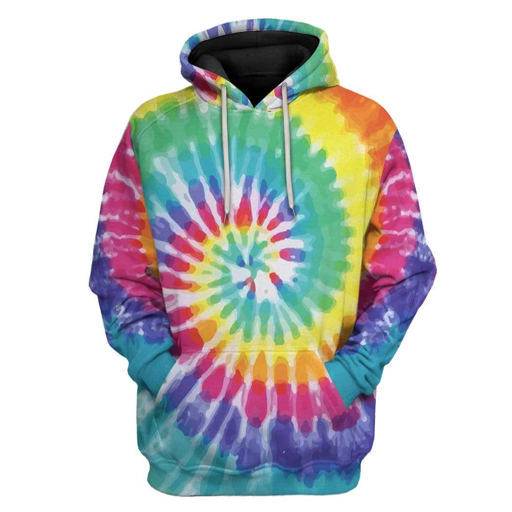 Gearhumans 3D Tie Dye Cross Custom Hoodie Apparel