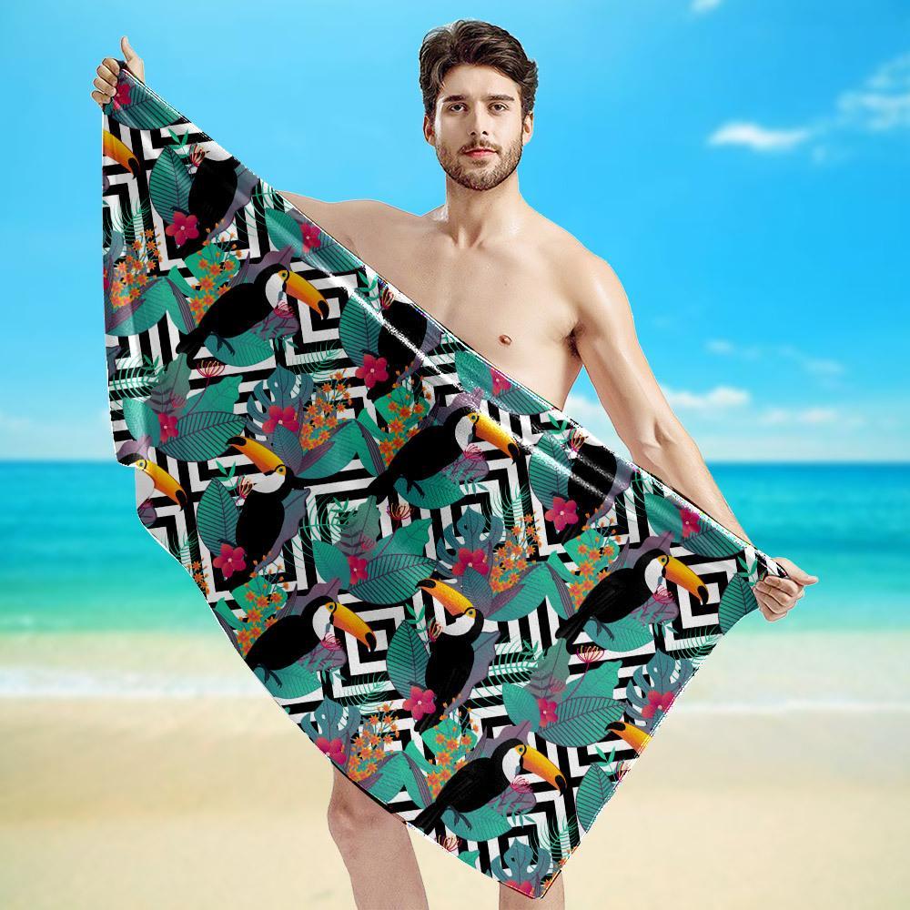 Gearhuman 3D Toco Toucan Beach Towel ZK07062110 Towel 