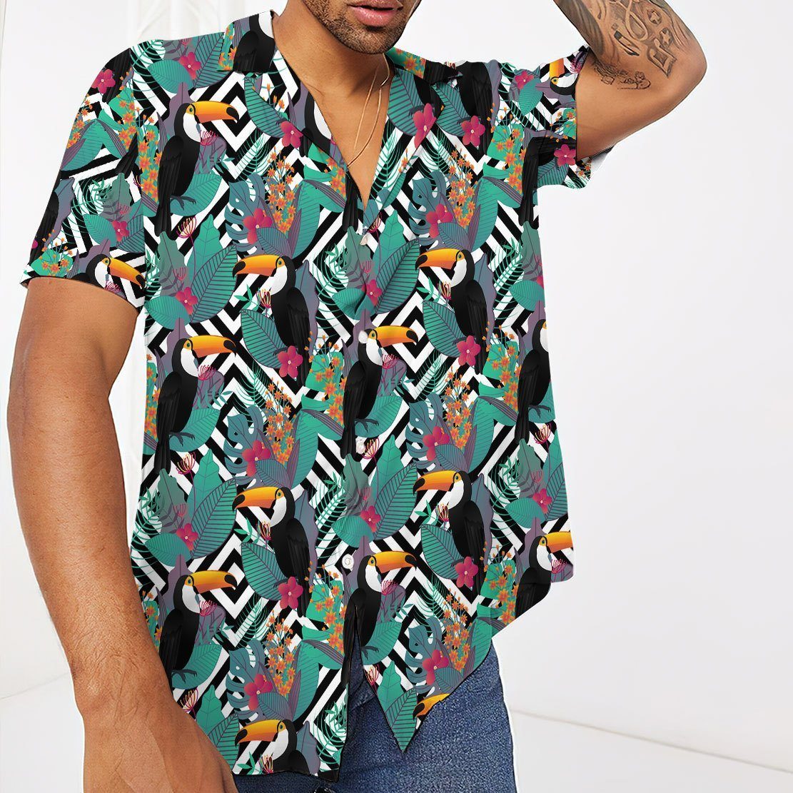 Gearhuman 3D Toco Toucan Hawaii Shirt ZK0706219 Hawai Shirt 