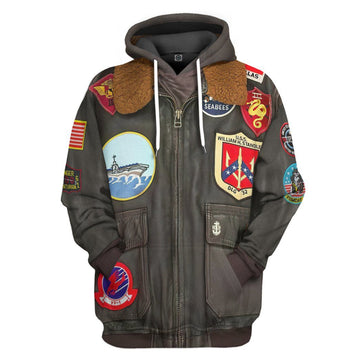 Gearhumans 3D Top Gun Maverick Custom Hoodie Apparel