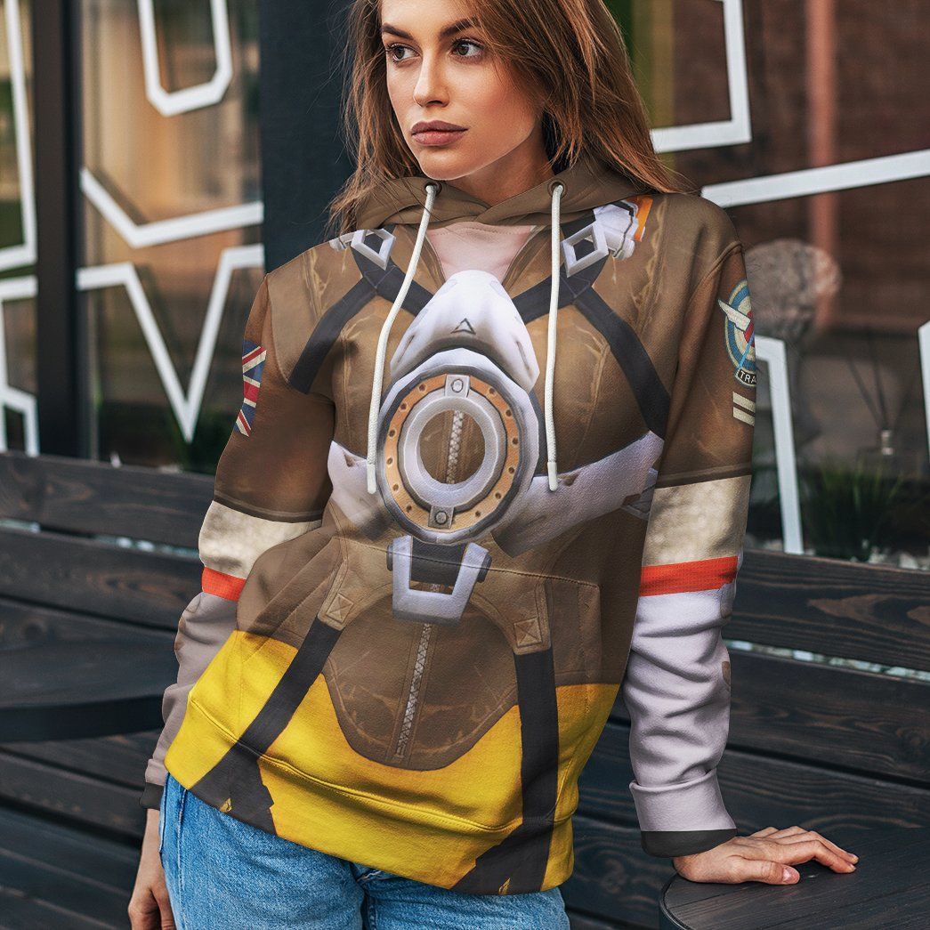overwatch gear Gearhumans 3D Tracer Overwatch Custom Tshirt Hoodie Appreal