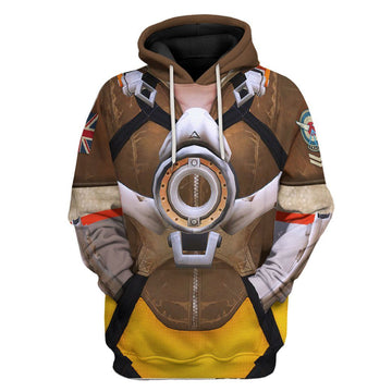 Gearhumans 3D Tracer Overwatch Custom Tshirt Hoodie Appreal