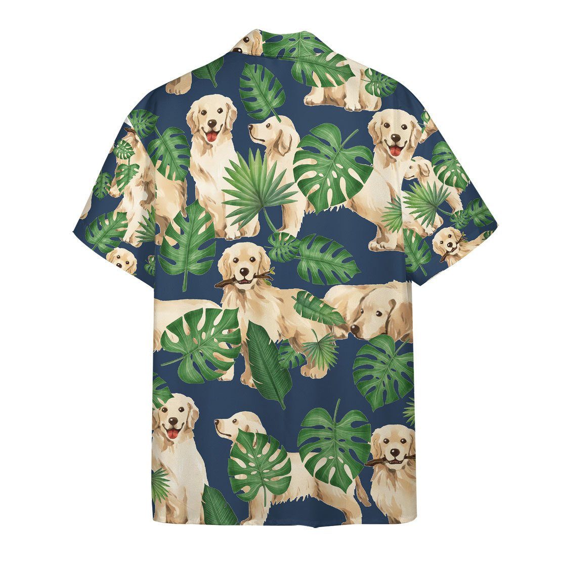 Gearhuman 3D Tropical Golden Retrievers Hawaii Shirt ZK0706212 Hawai Shirt 