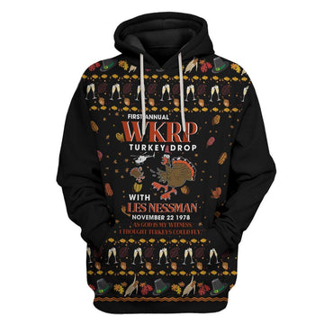 Gearhumans 3D Ugly Sweater Party Turkey Thanksgiving Tshirt Hoodie Apparel