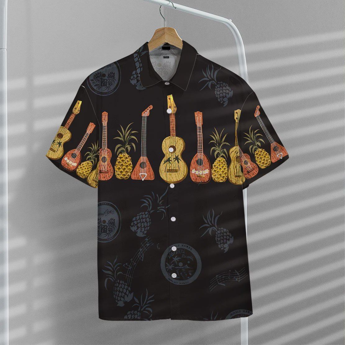 Gearhuman 3D Ukulele Hawaii Shirt ZK0206214 Hawai Shirt 