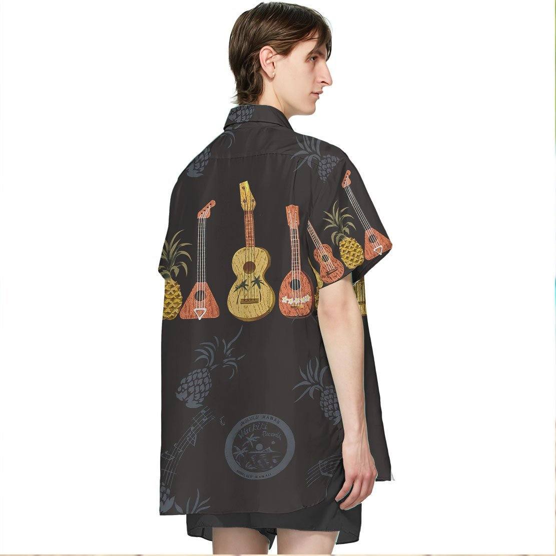 Gearhuman 3D Ukulele Hawaii Shirt ZK0206214 Hawai Shirt 