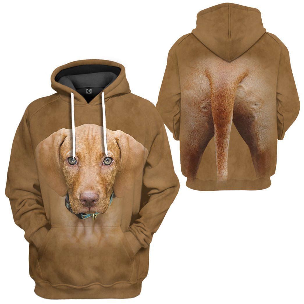 Gearhuman 3D Vizsla Dog Tshirt Hoodie Apparel GV05039 3D Apparel