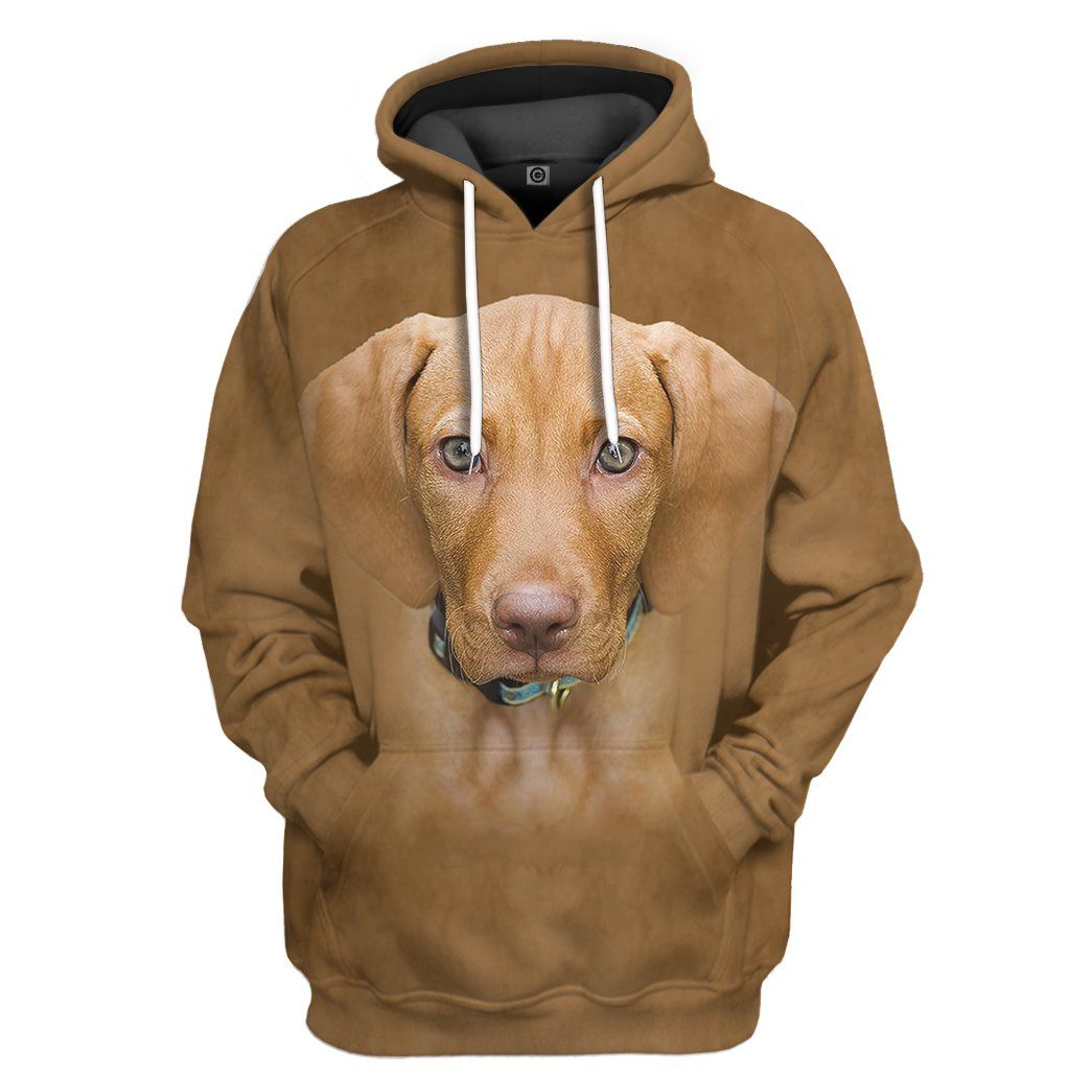 Gearhuman 3D Vizsla Dog Tshirt Hoodie Apparel GV05039 3D Apparel Hoodie S