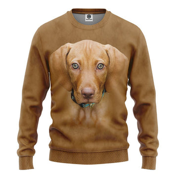 Gearhumans 3D Vizsla Dog Tshirt Hoodie Apparel