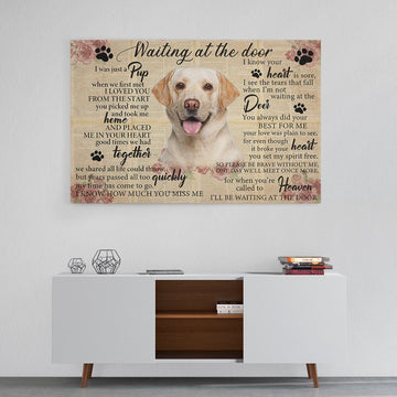 Gearhumans 3D Waiting At The Door Labrador Custom Canvas