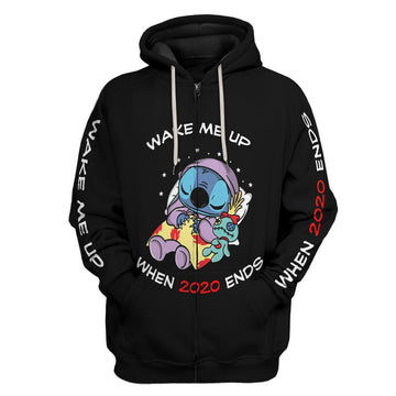 Gearhumans 3D Wake Me Up Custom Hoodie Apparel