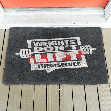 Gearhuman 3D Weight Do not Lift Themselves Gym Doormat