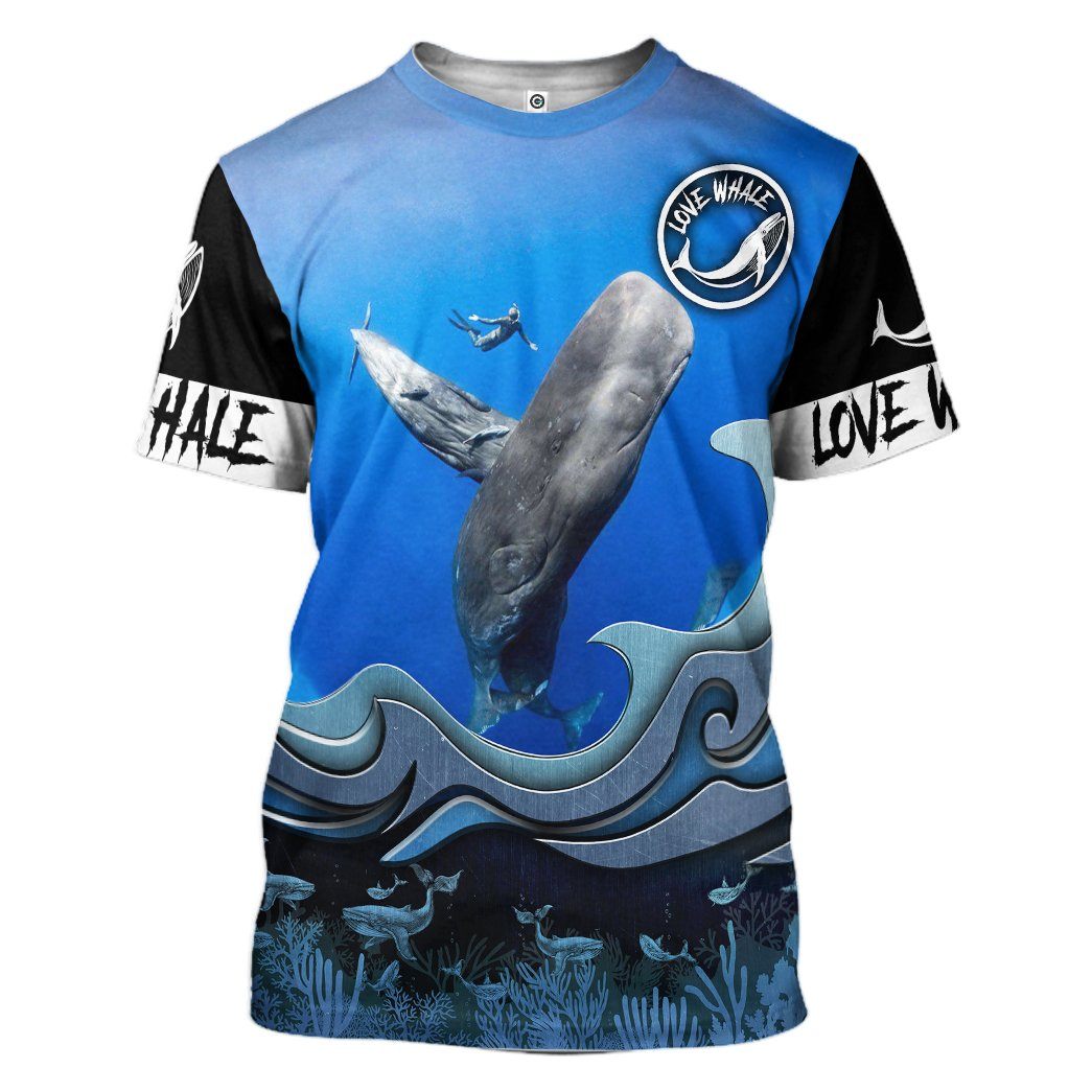 Gearhuman 3D Whale Watching Whale Lovers Custom Tshirt Hoodie Apparel GV12115 3D Apparel T-Shirt S 