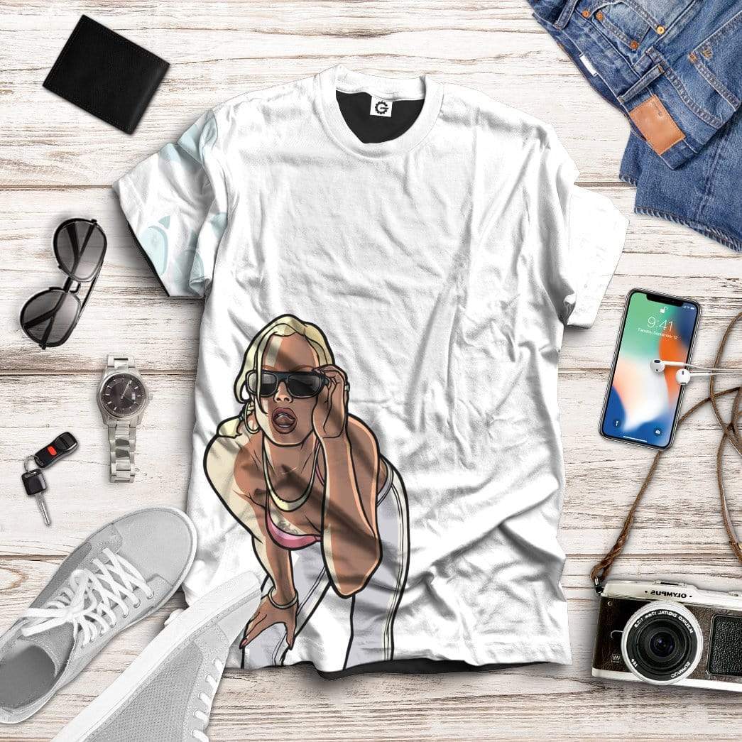 gta gear Gearhumans 3D White GTA San Andreas Custom Apparel