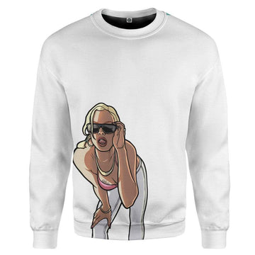 Gearhumans 3D White GTA San Andreas Custom Apparel