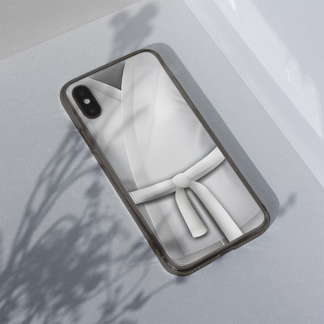 Gearhuman 3D White Karate Belt Phone Case ZK1706219 Glass Phone Case 