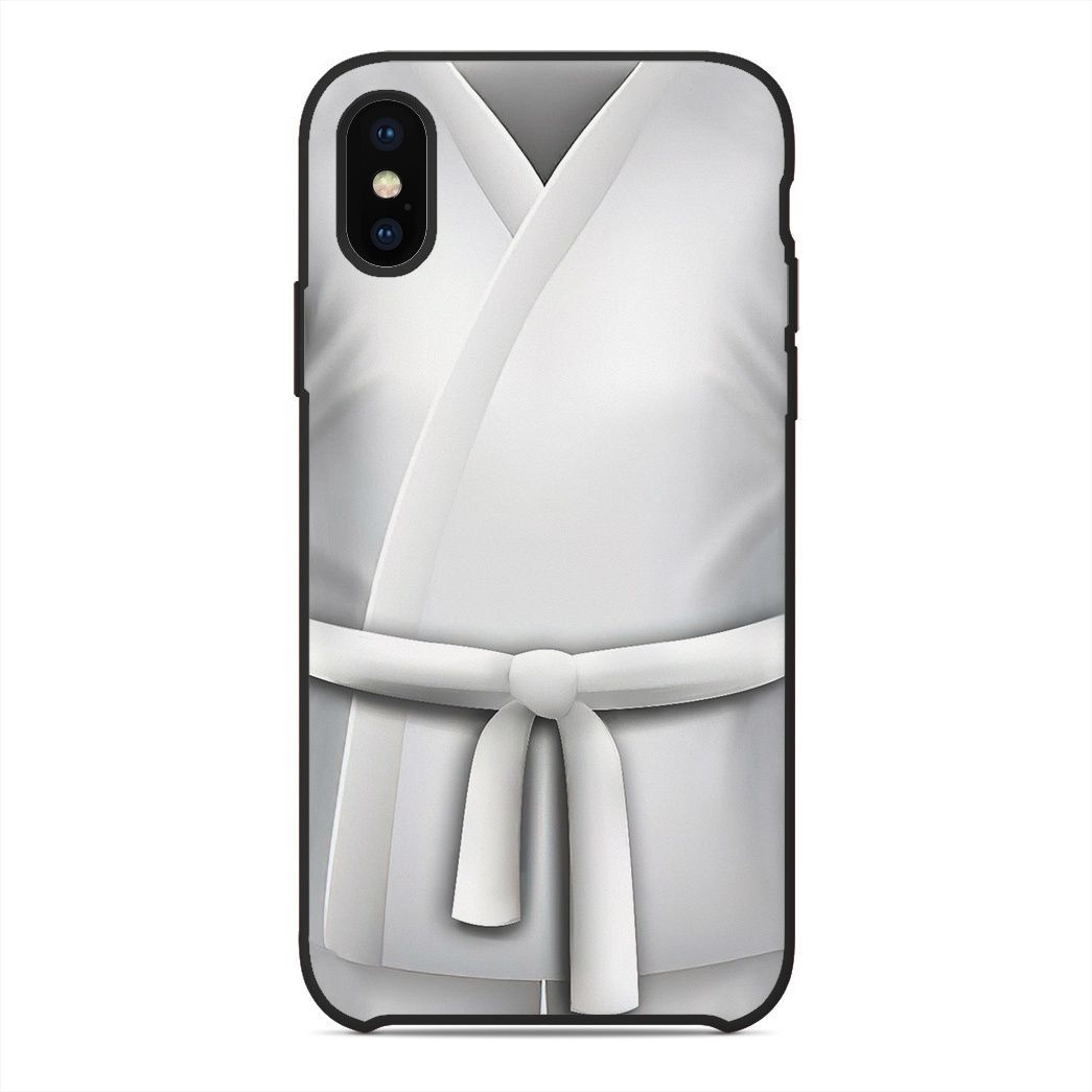 Gearhuman 3D White Karate Belt Phone Case ZK1706219 Glass Phone Case Iphone X 