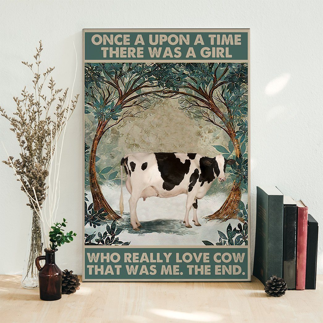 Gearhuman 3D Who Really Loved Cow Canvas GB220221 Canvas