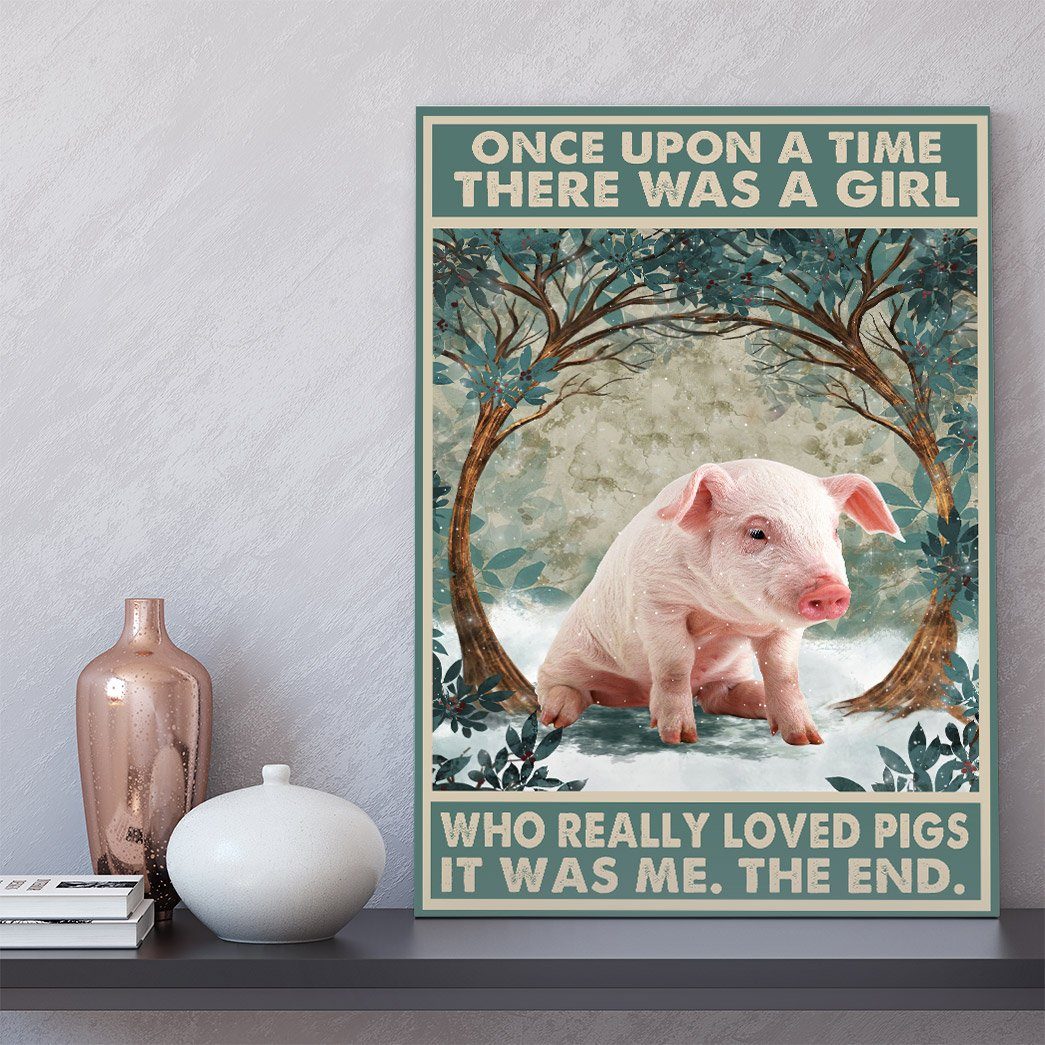 Gearhuman 3D Who Really Loved Pig Canvas GB220222 Canvas