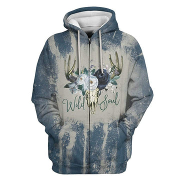 Gearhumans 3D Wild Soul Custom Hoodie Apparel