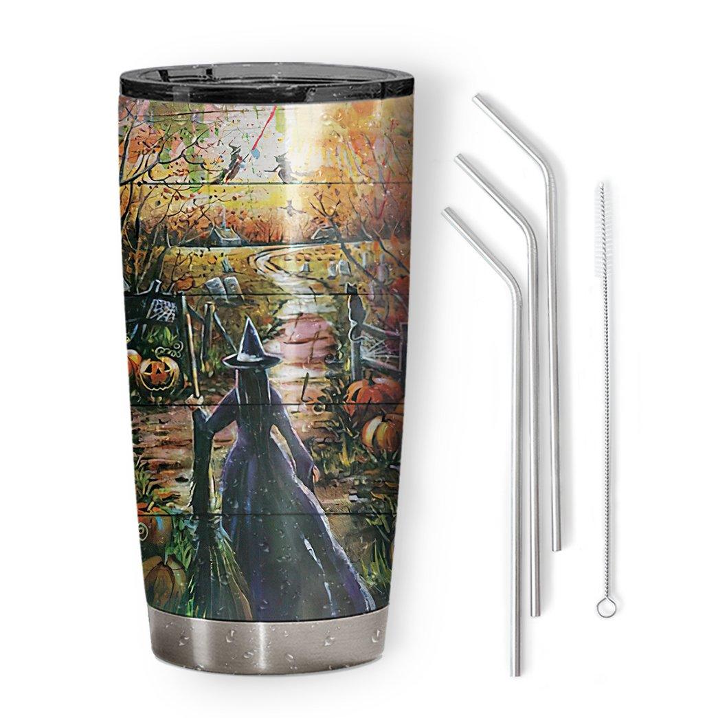 Gearhuman 3D Witch Custom Design Vacuum Insulated Tumbler GH29095 Tumbler 