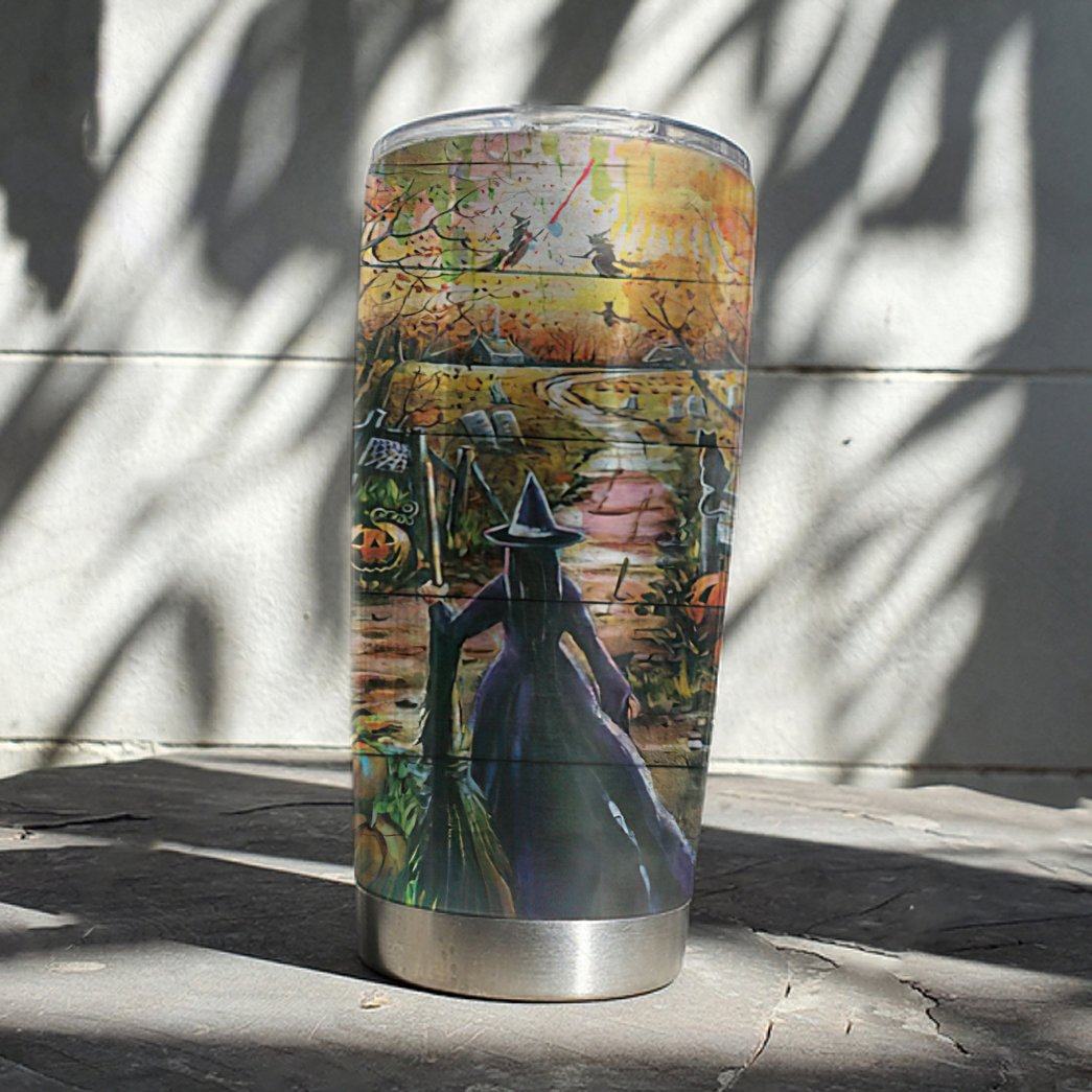 Gearhuman 3D Witch Custom Design Vacuum Insulated Tumbler GH29095 Tumbler 