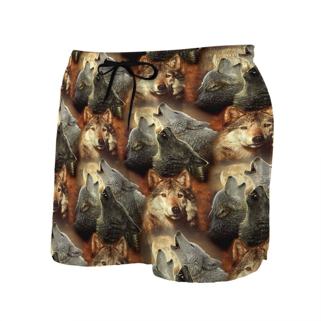 Gearhuman 3D Wolf Beach Short ZZ3105215 Men Shorts 