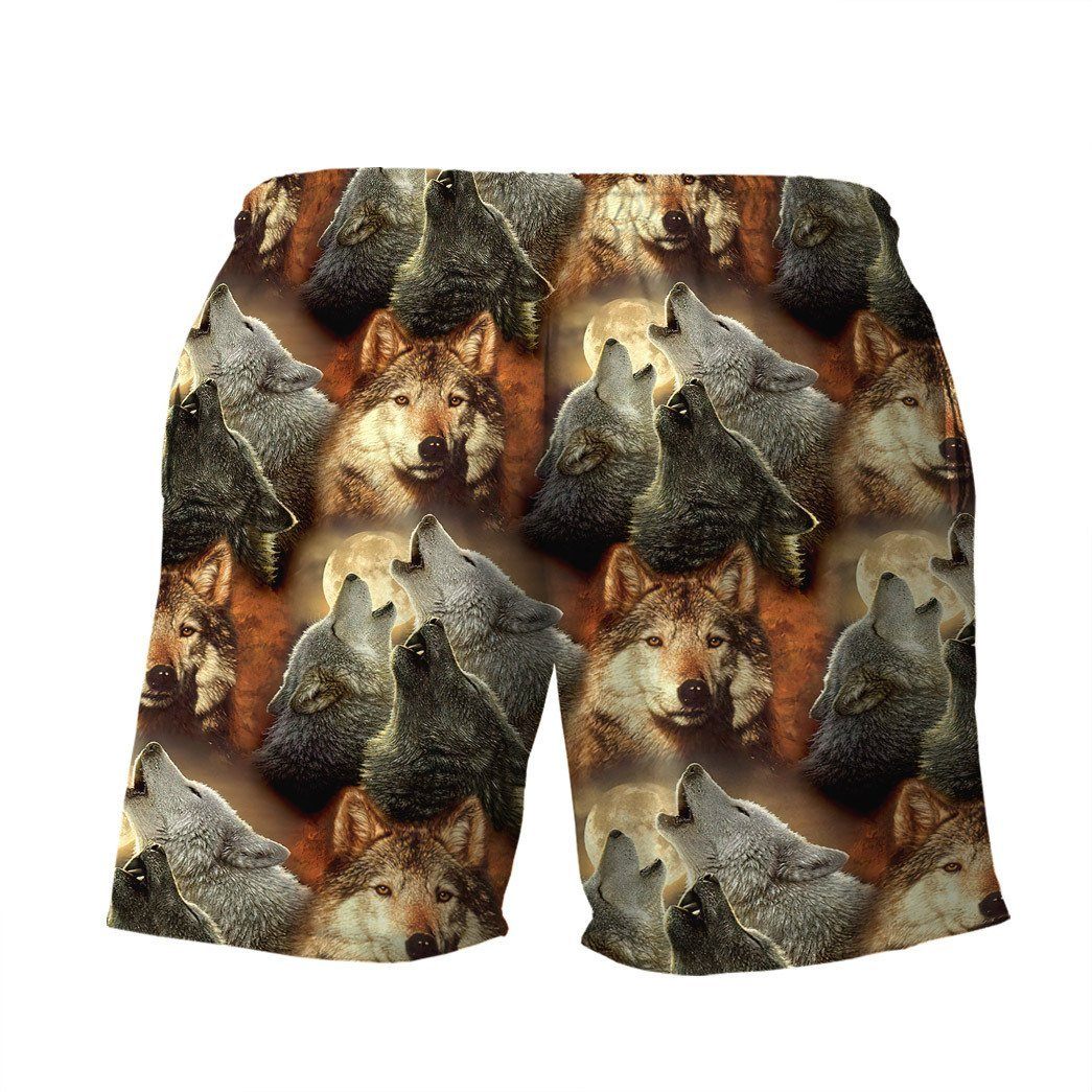 Gearhuman 3D Wolf Beach Short ZZ3105215 Men Shorts 