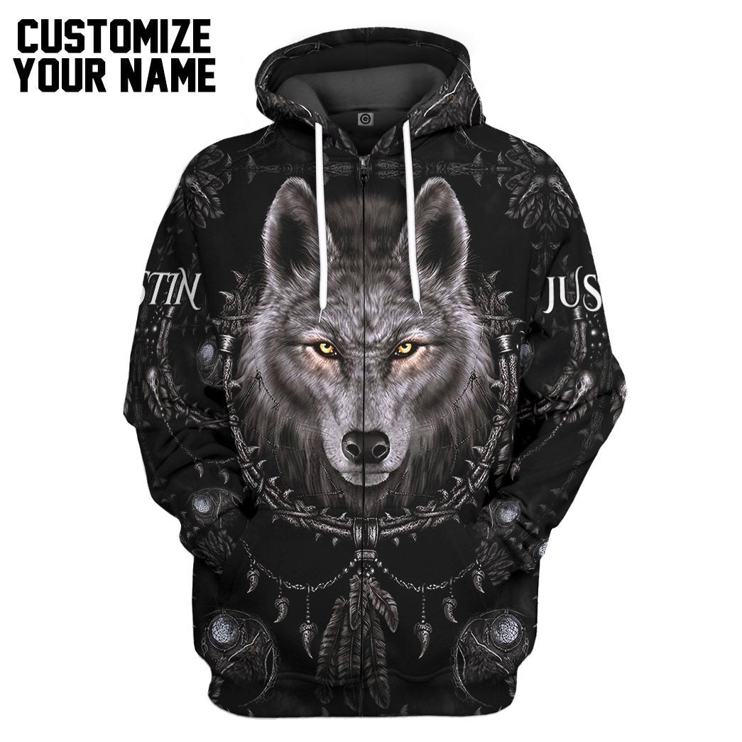 3d wolf sweatshirt hotsell