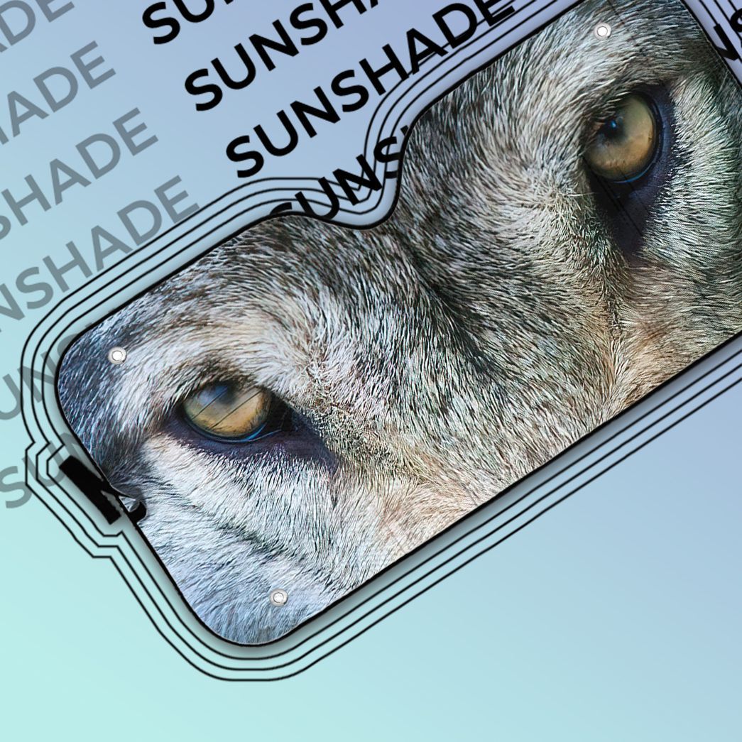Gearhuman 3D Wolf Eyes Car Sunshade ZK3006214 Auto Sunshade 