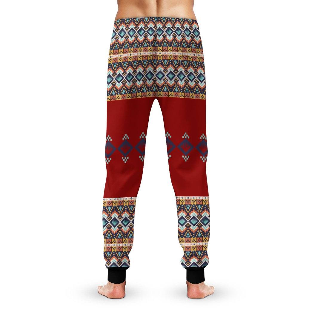 Gearhuman 3D Wolf Native American Sweatpants GB03034 Sweatpants