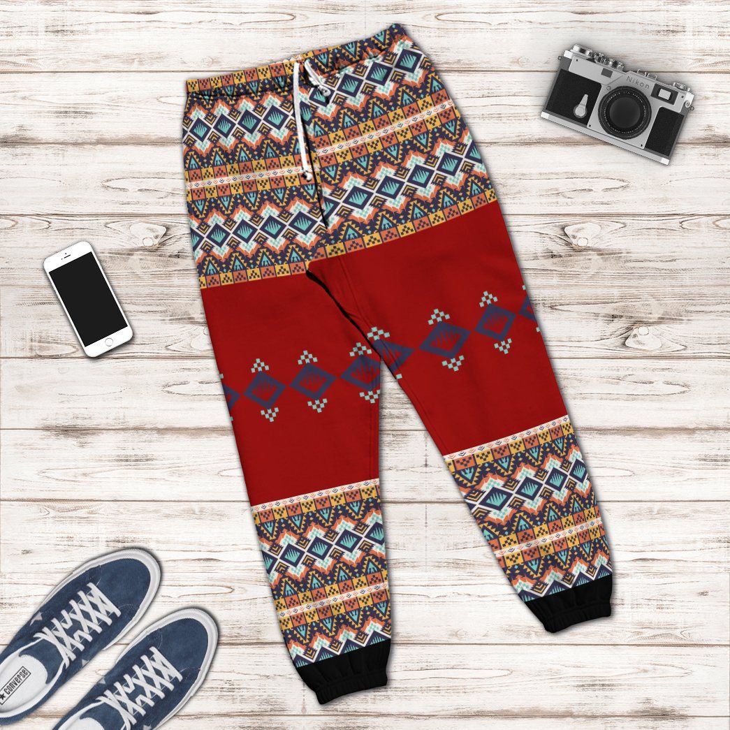 Gearhuman 3D Wolf Native American Sweatpants GB03034 Sweatpants