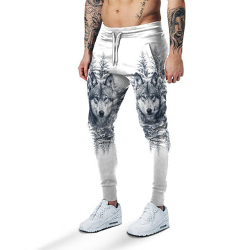 Gearhuman 3D Wolf Snow Custom Sweatpants GB180215 Sweatpants Sweatpants S